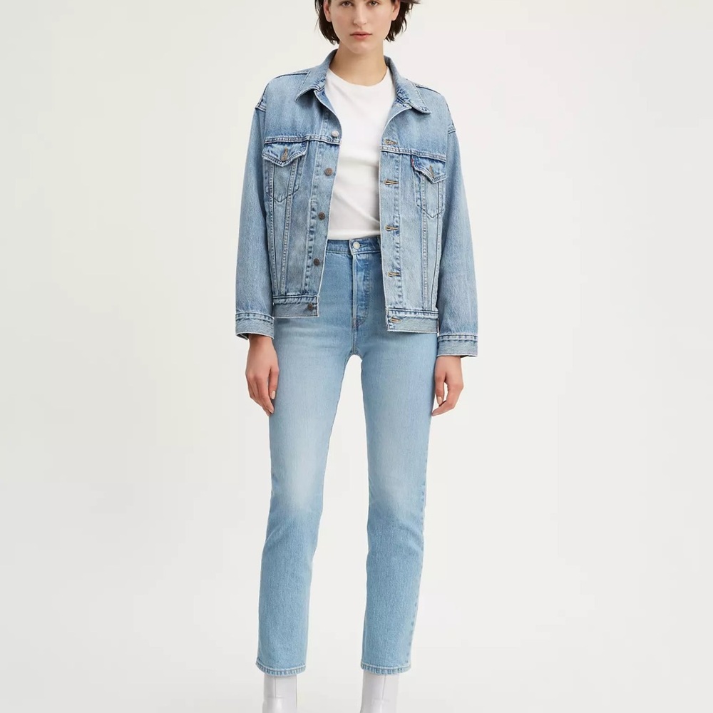 Levi's 501® ORIGINAL FIT STRETCH WOMEN'S JEANS Tango Love light wash size 30 32